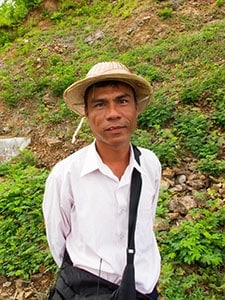 U Win Bo, the local villager who along with U Soe Naing brought our attention to the site