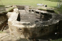 Unearthed bastion of Fort Tanjong Katong. Source: Going Places Singapore.