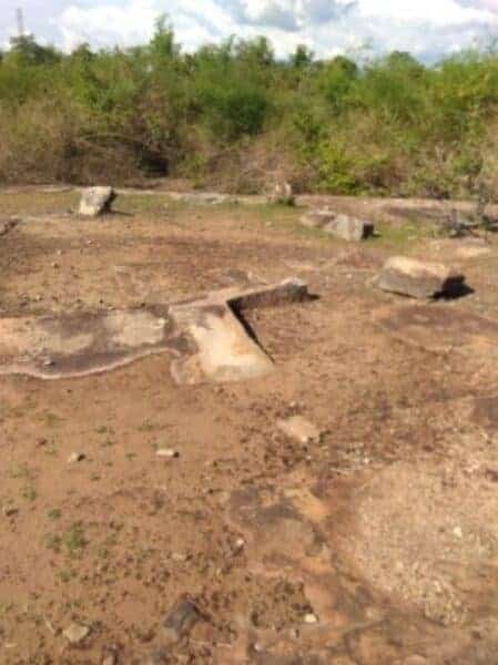 Stone basins(?) found in Champasak province. Source: Lao Daily, 20190606